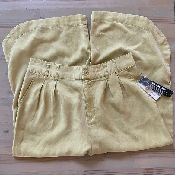 NWT Tribal Flowy Pleated Tulip Hem Pants 10 - Picture 7 of 16